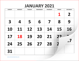 large 2021 blank calendar