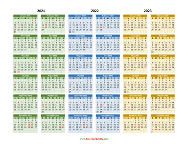 2021-2022-2023 Calendar