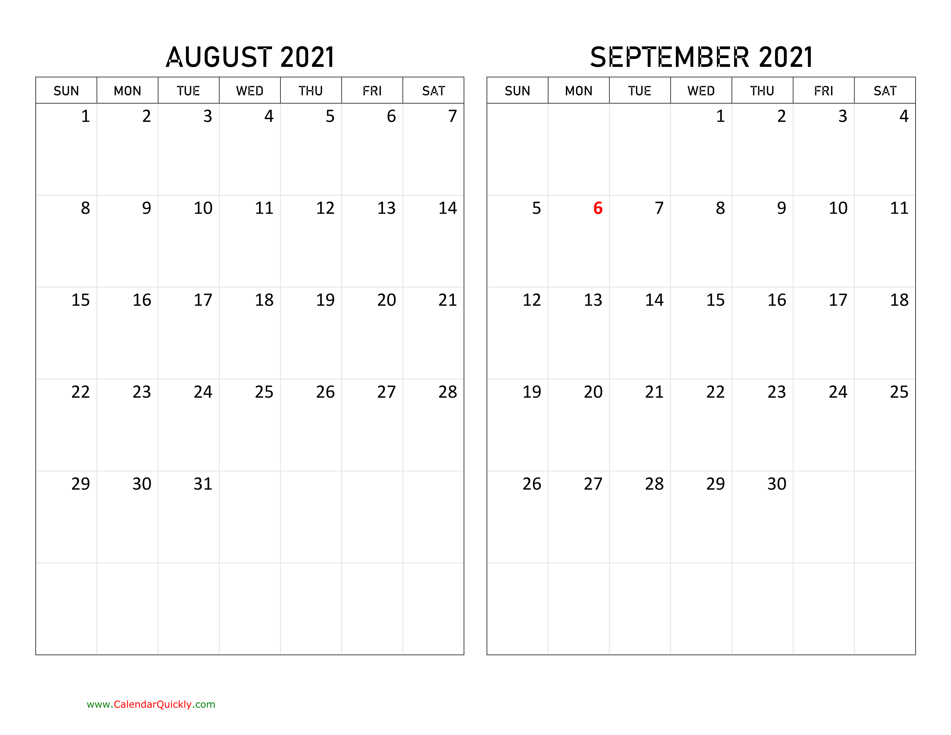 free printable calendar 2021 august september