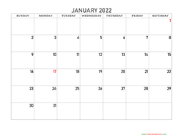 January 2022 Calendars | Calendar Quickly