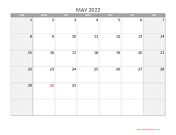 may 2022 calendars calendar quickly