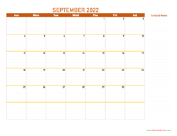september monday 2022 blank calendar calendar quickly