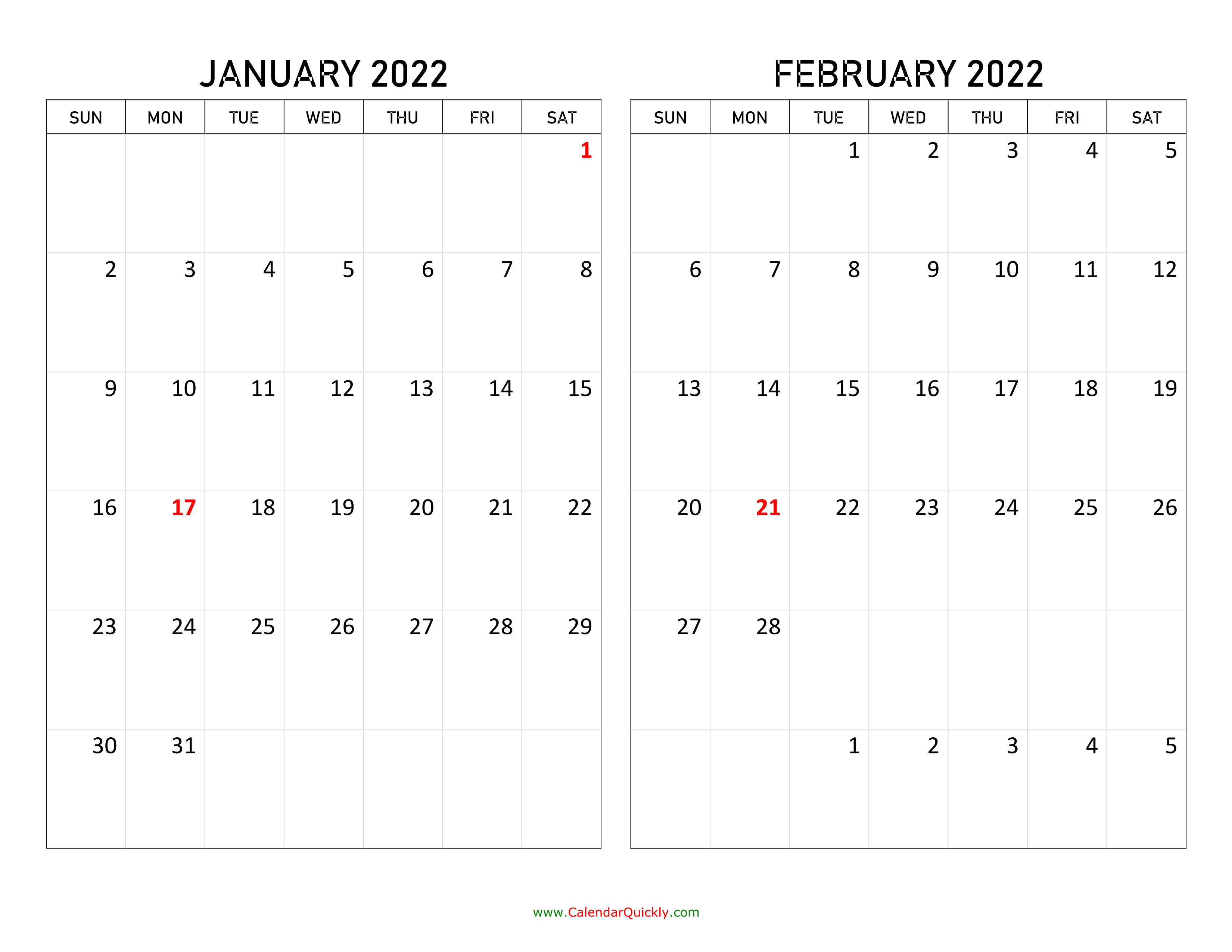 Two Months 2022 Calendar Calendar Quickly Two Months 2022 Calendar Calendar Quickly