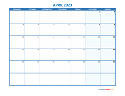 april calendar 2023 printable calendar quickly