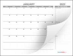 printable budget calendar 2023