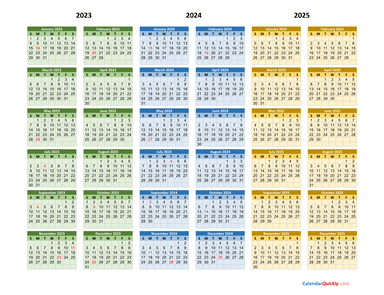 2023-2024-2025 Calendar