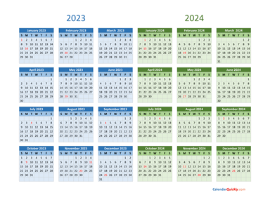 2023 And 2024 Calendar 