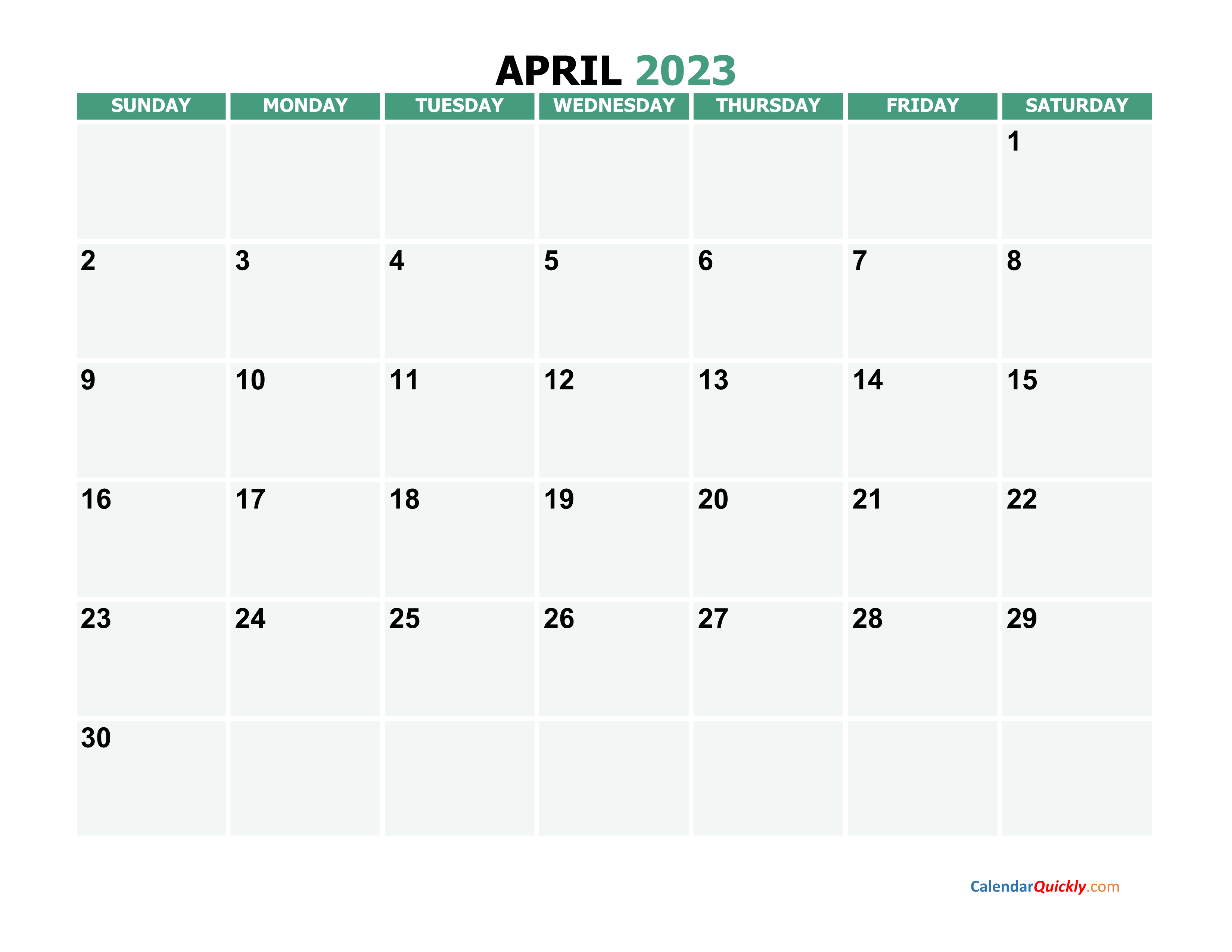 April 2023 Calendars | Calendar Quickly
