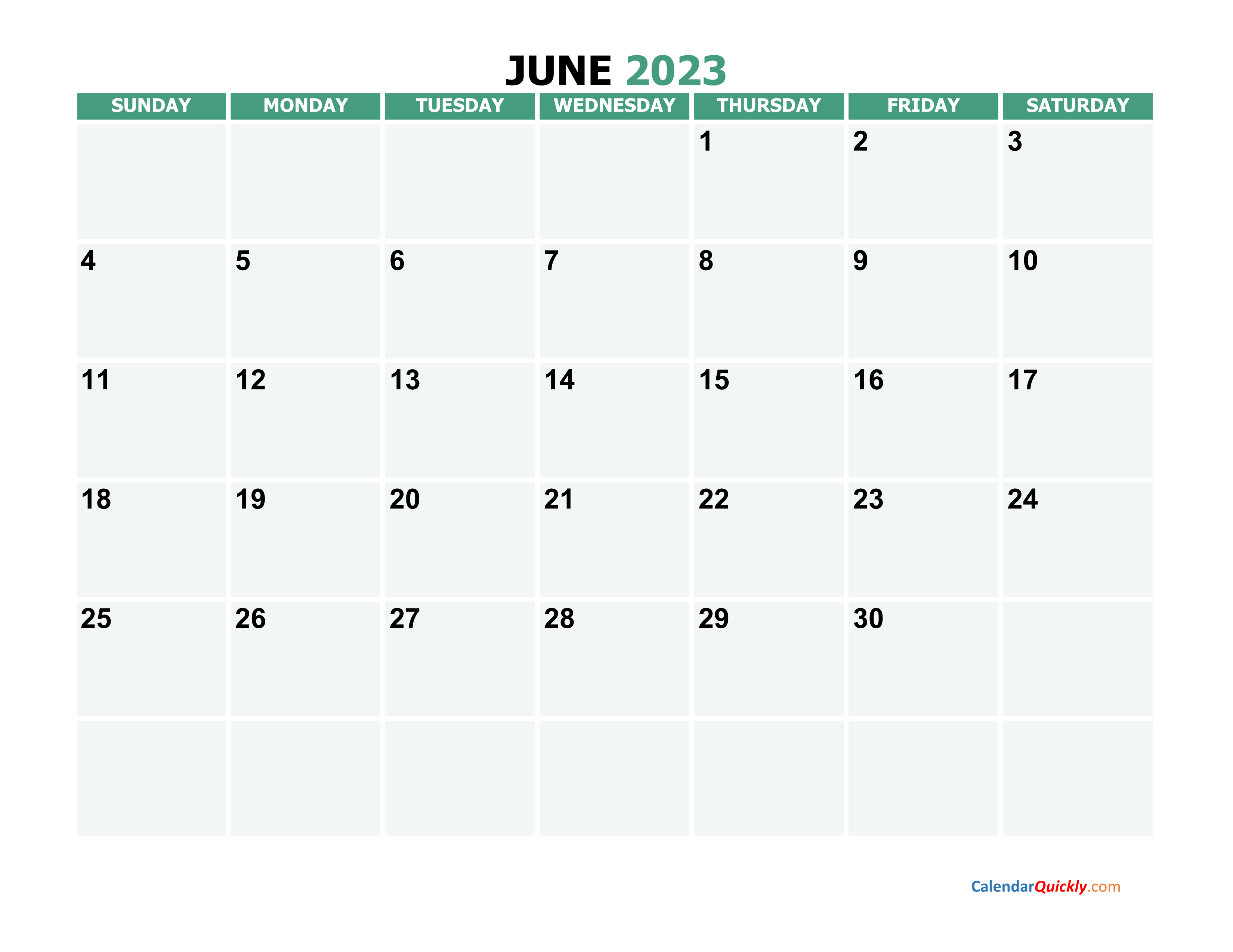 June 2023 Calendars Calendar Quickly