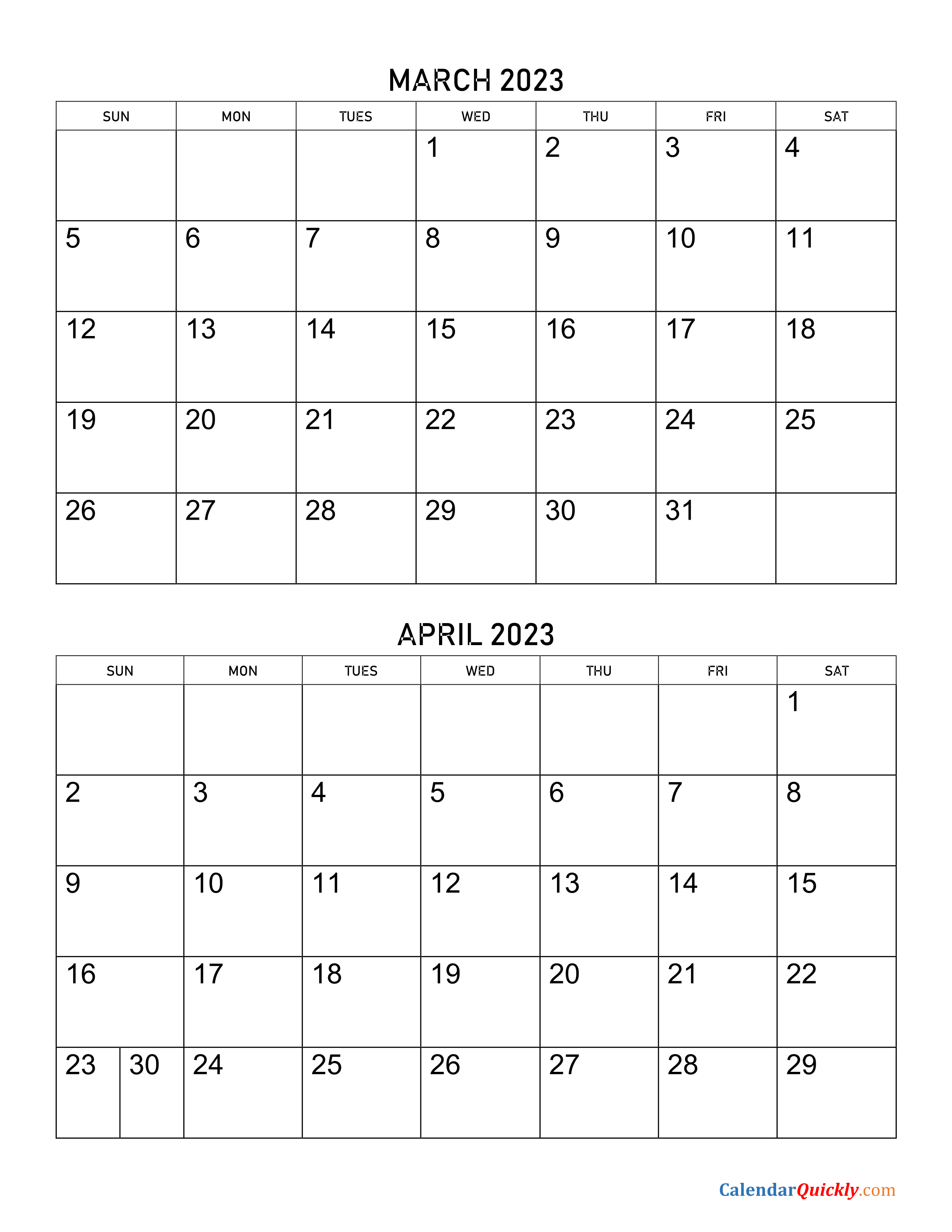 2023 August Calendar (blank Vertical Template) Free Template Com