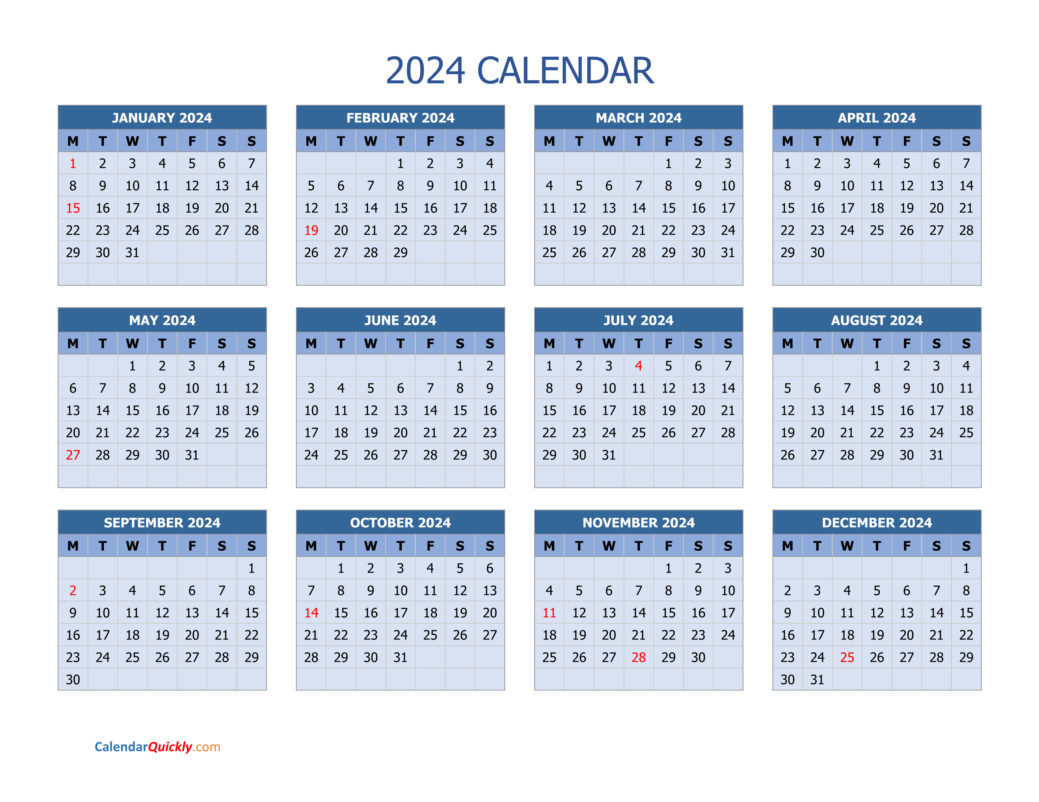 Calendar 2023 And 2024 On One Page Calendar Quickly All in one Photos