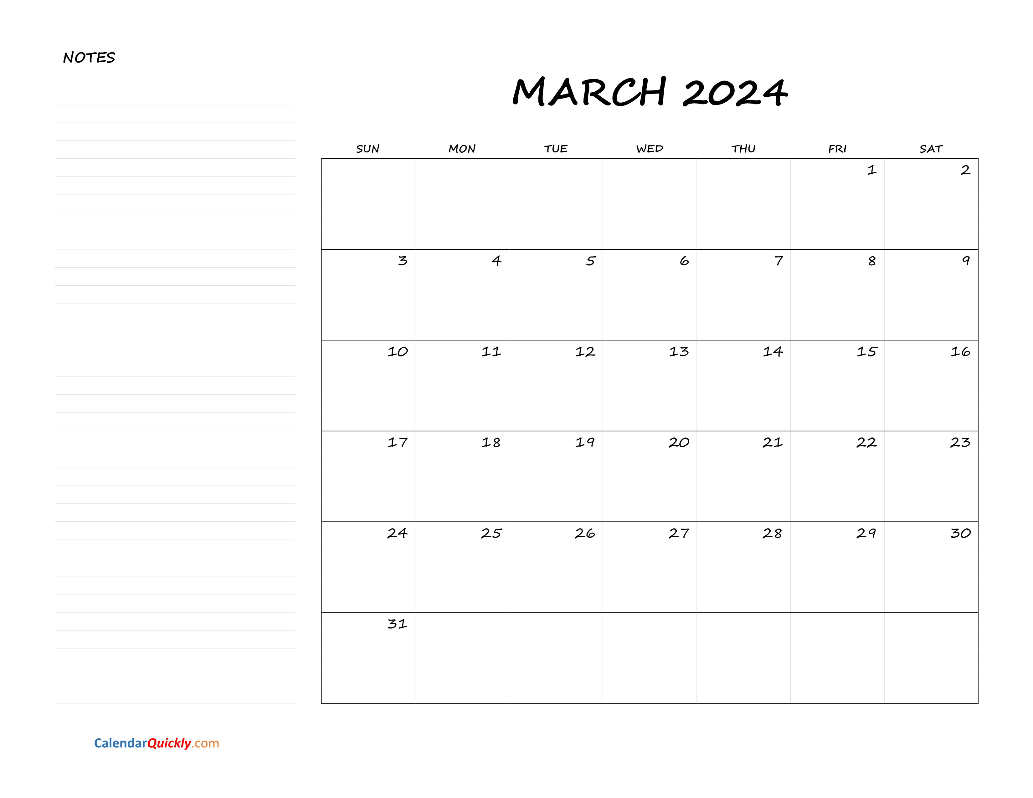 march-blank-calendar-2024-with-notes-calendar-quickly