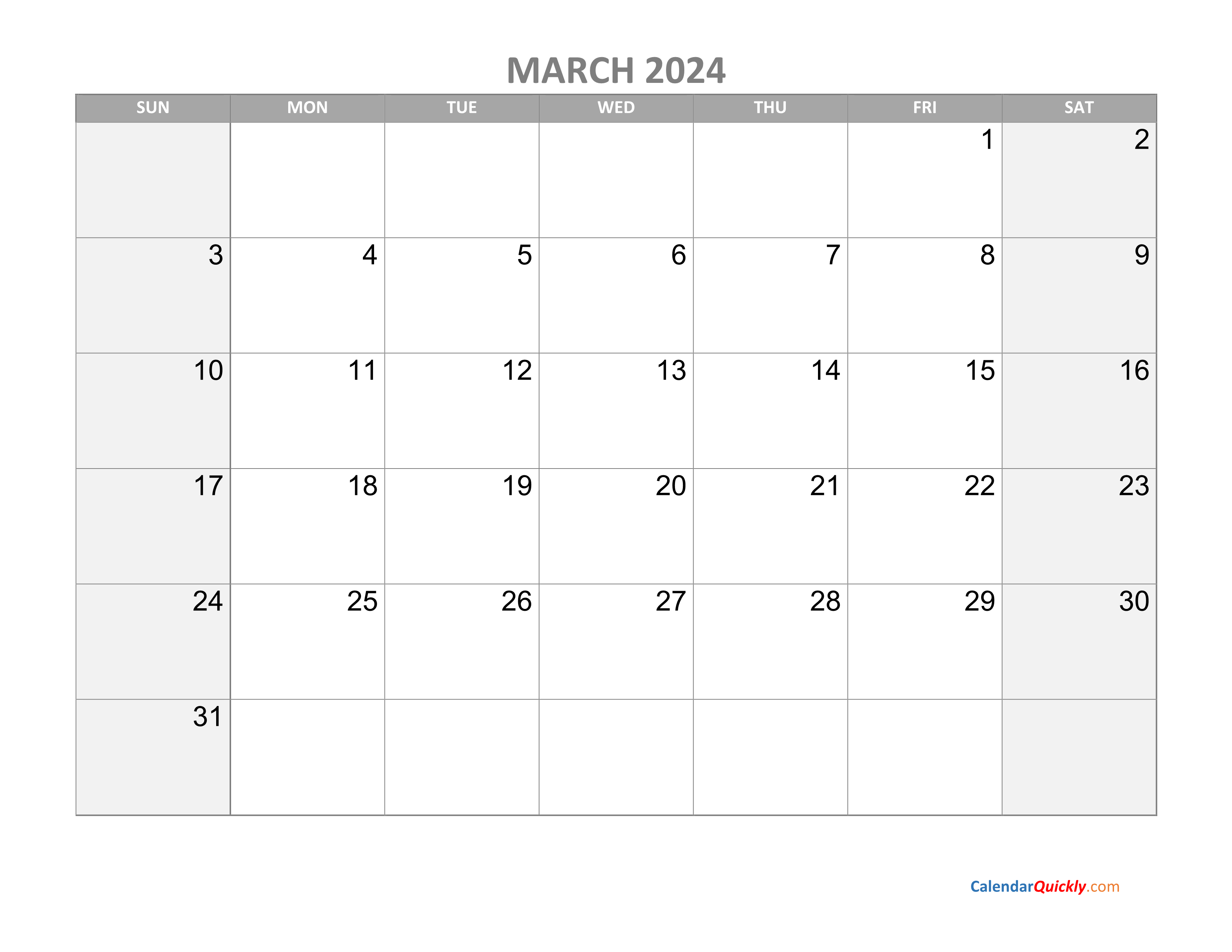 2024 March Calendar With Holidays Printable Calendar Template August