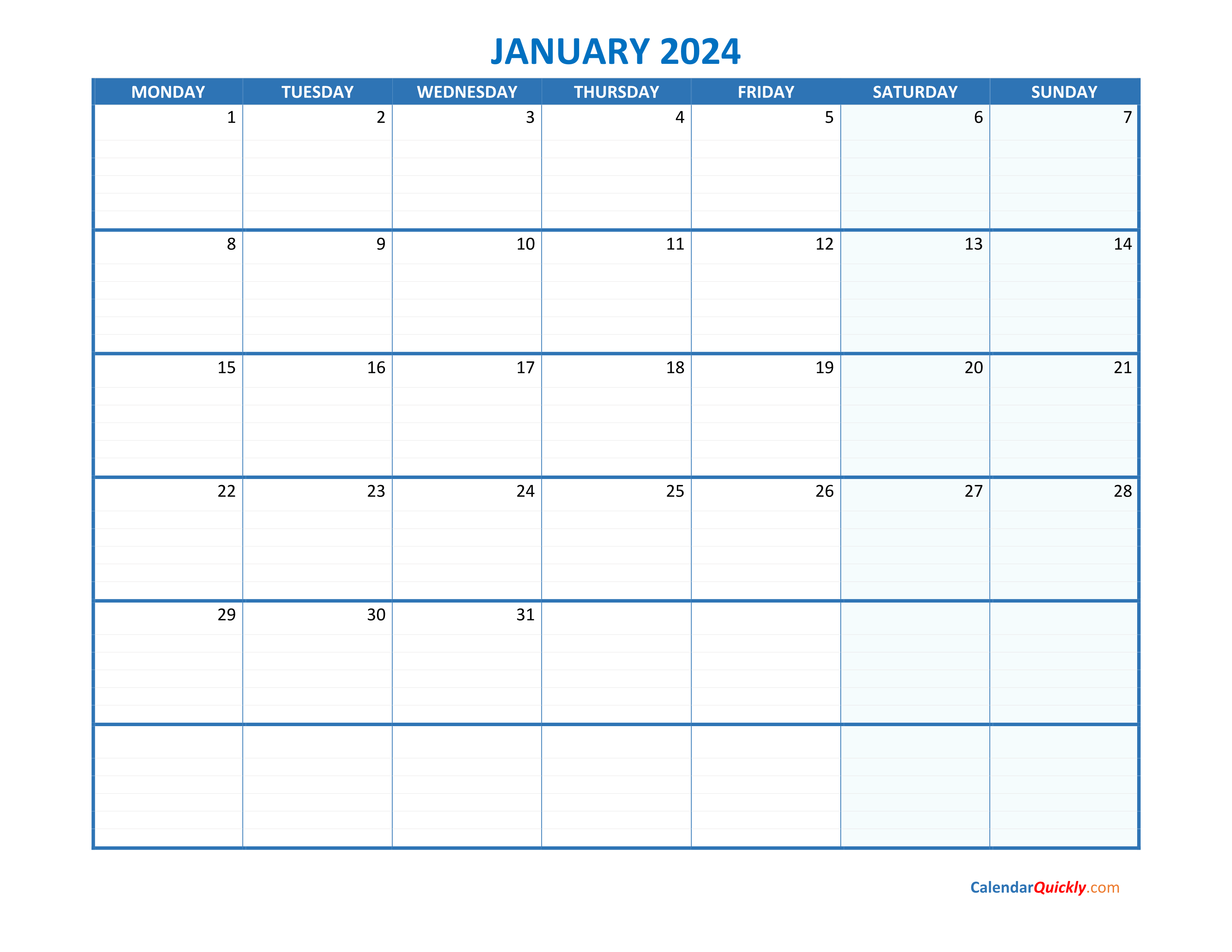 Monthly Monday 2024 Blank Calendar Calendar Quickly Monthly Monday 2024 Blank Calendar Calendar Quickly