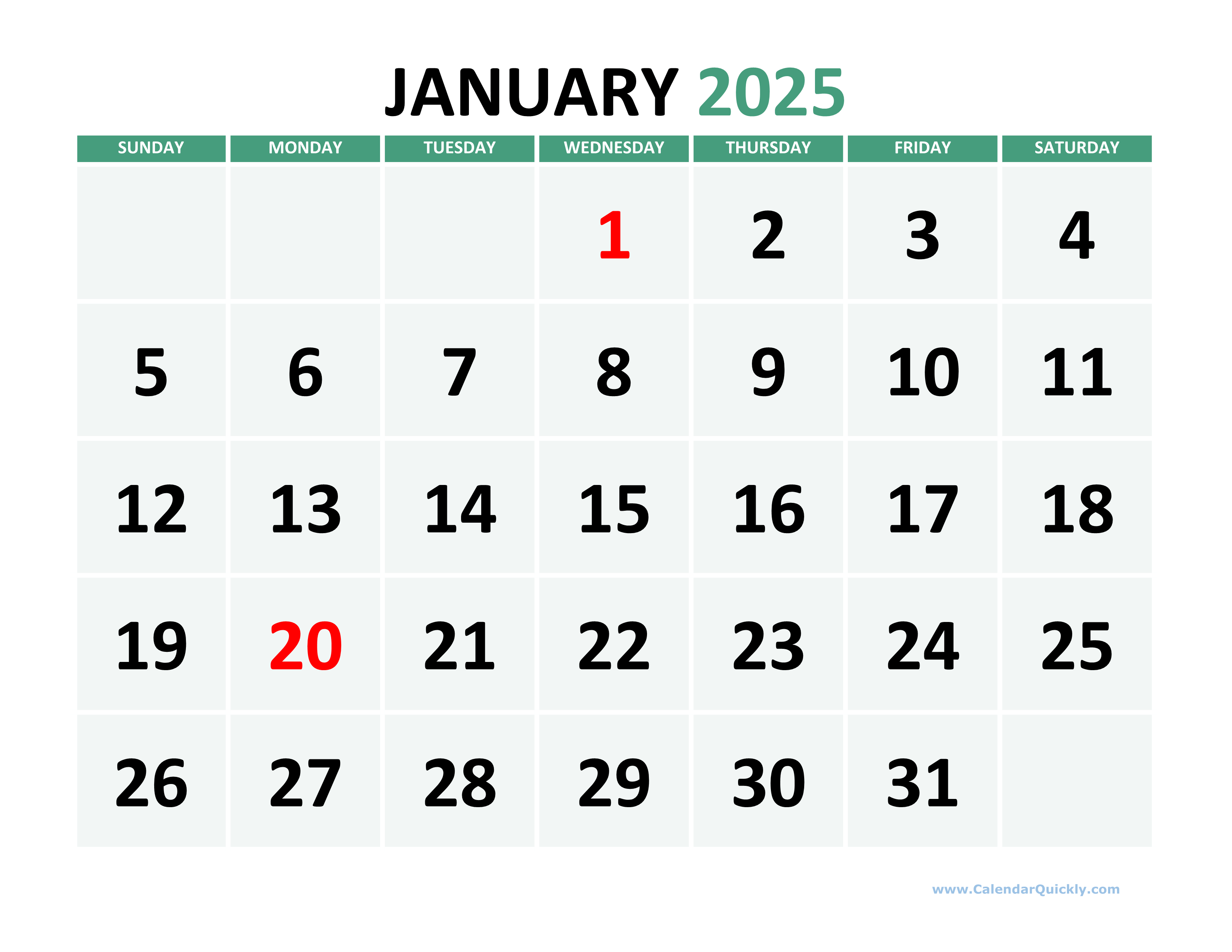 Monthly Free Printable 2025 Calendar Printable Pdf Download Printable