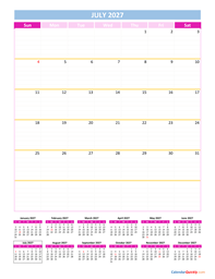 july calendar 2027 vertical