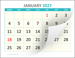 large monday printable 2027 calendar