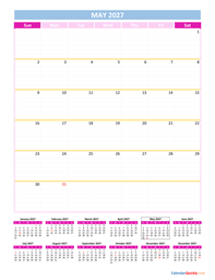 may calendar 2027 vertical